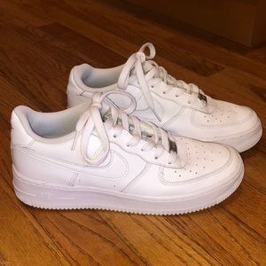White Nike Air Force 1s